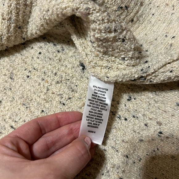 a.n.a Women’s Cozy  Y Neck Long Sleeve Pullover Chunky Knit Sweater Size 2X - Picture 11 of 12